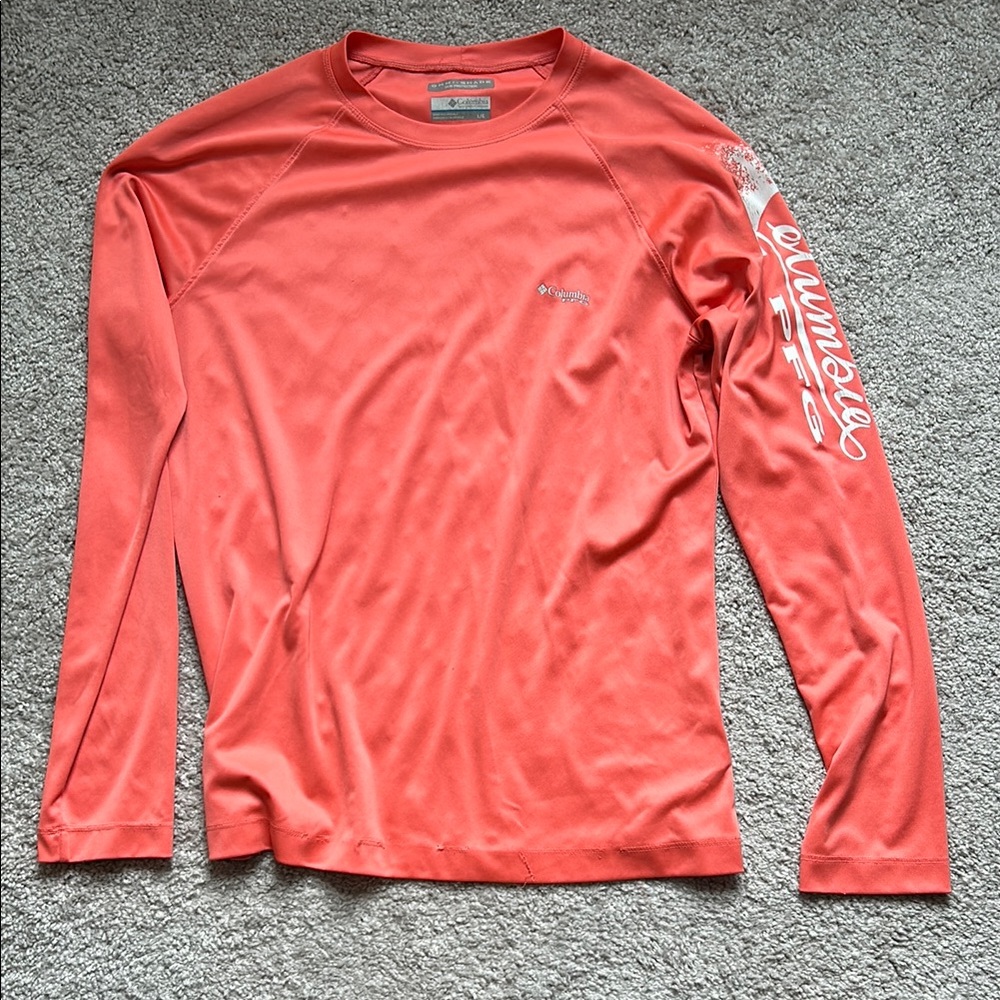 Columbia Bright Coral Performance Shirt
